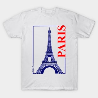 Paris-Eiffel Tower -color T-Shirt